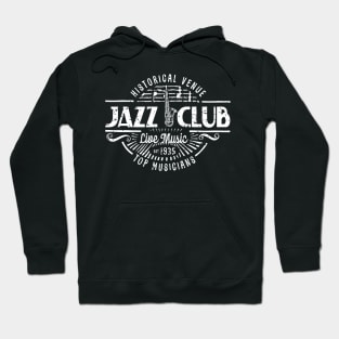 Retro Jazz Club Vintage Style Hoodie